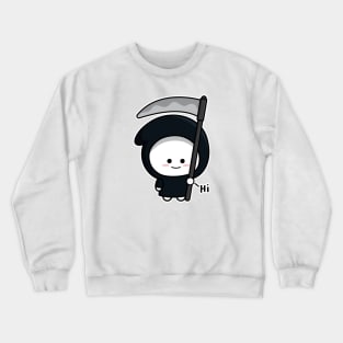 Cute Grim Reaper Hi Crewneck Sweatshirt